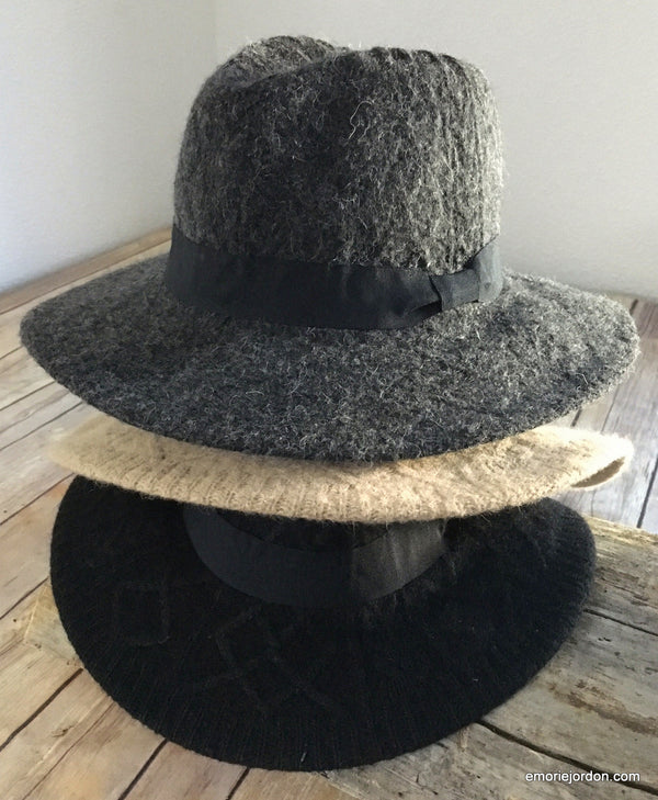 Sweater Homburg Brimmed Hat