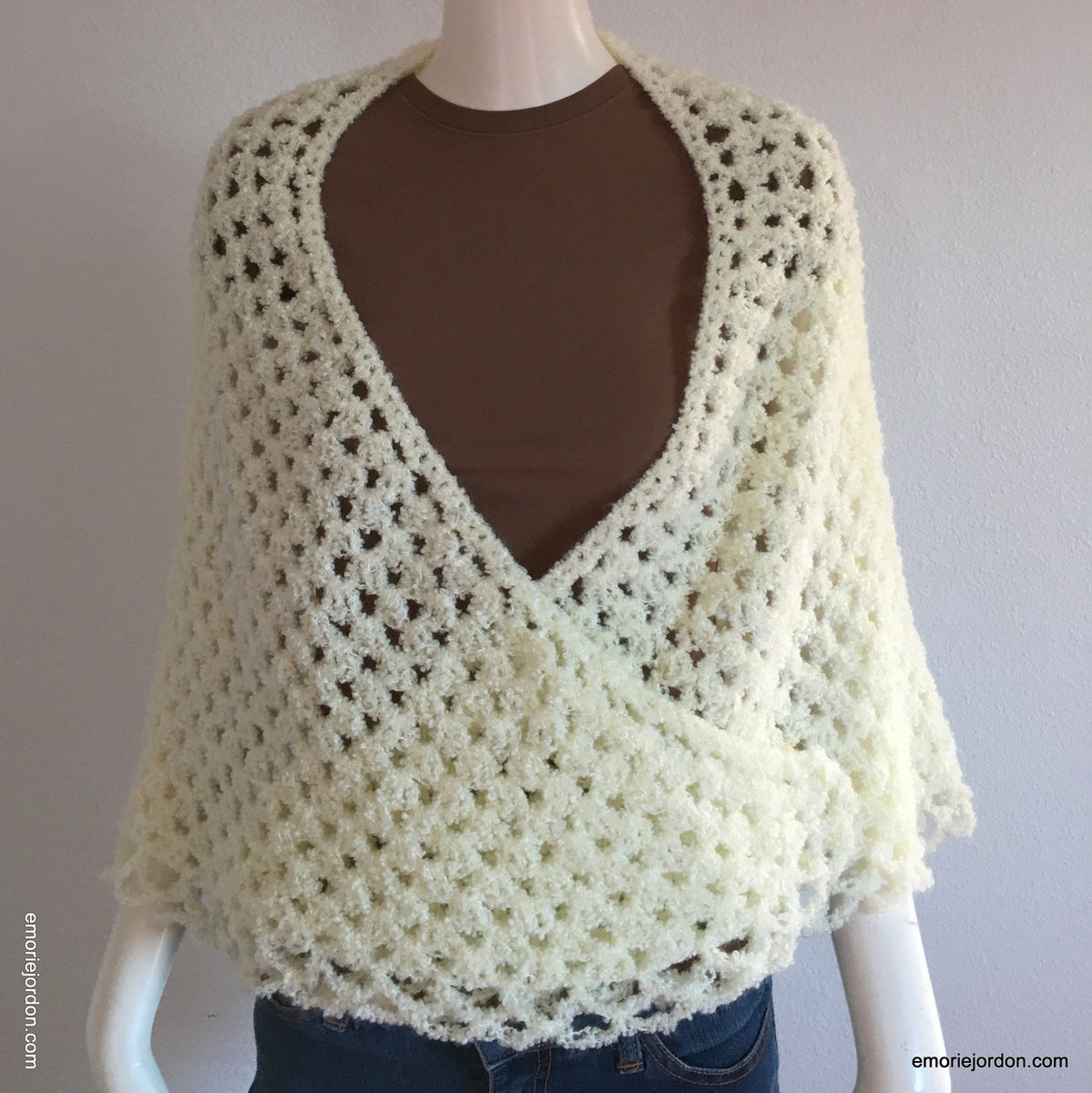 Vintage: Fuzzy Crochet Wrap – emoriejordon