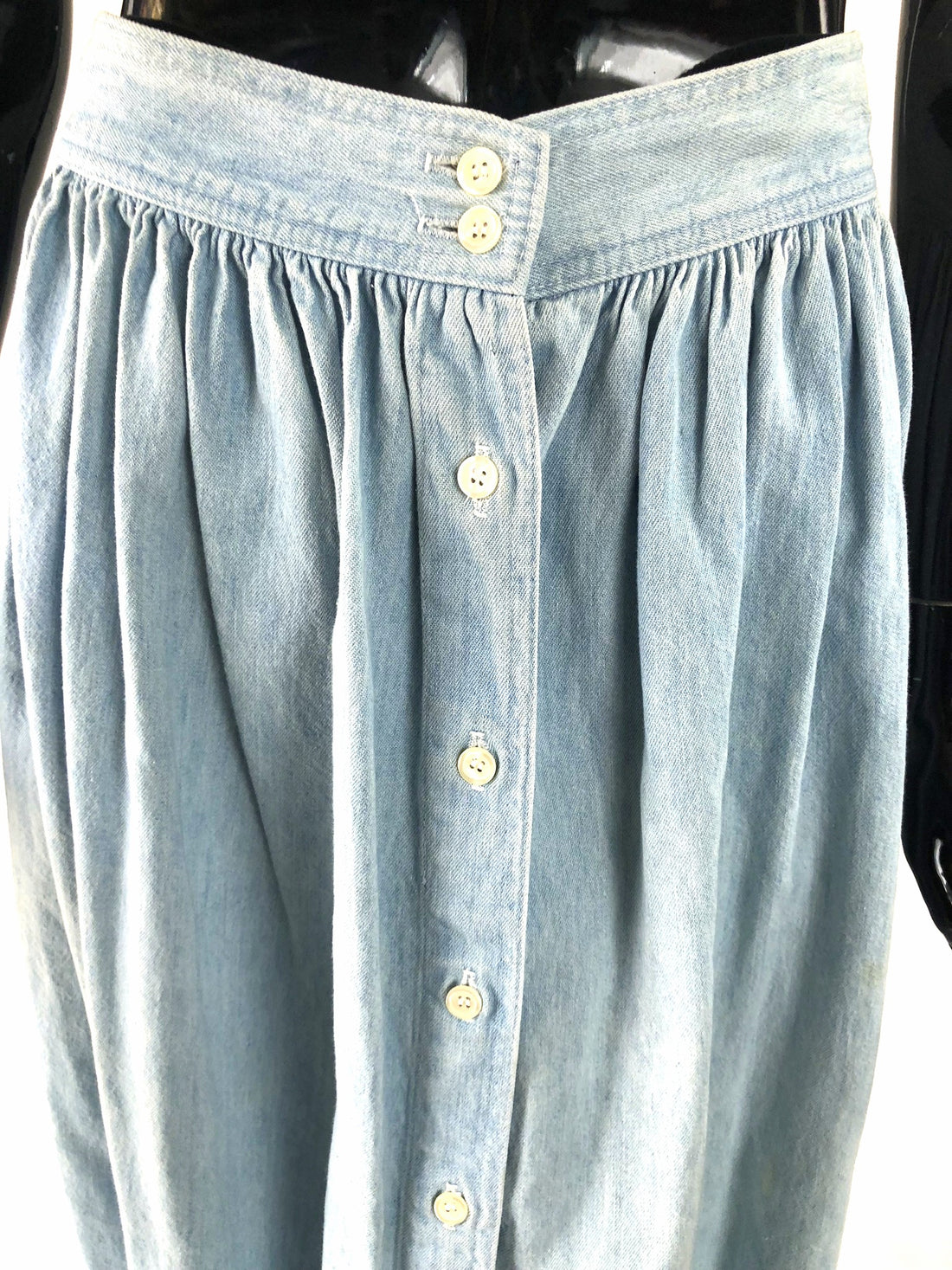 Vintage Morning Sky Denim Jean Skirt