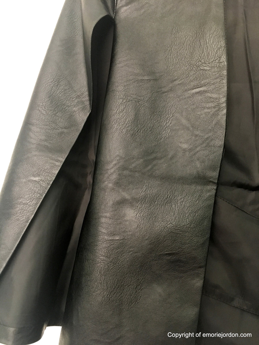 Baddie Vegan Leather Cape – emoriejordon