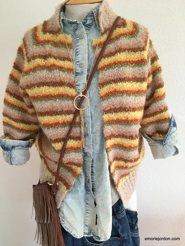 Vintage: Striped Cardigan