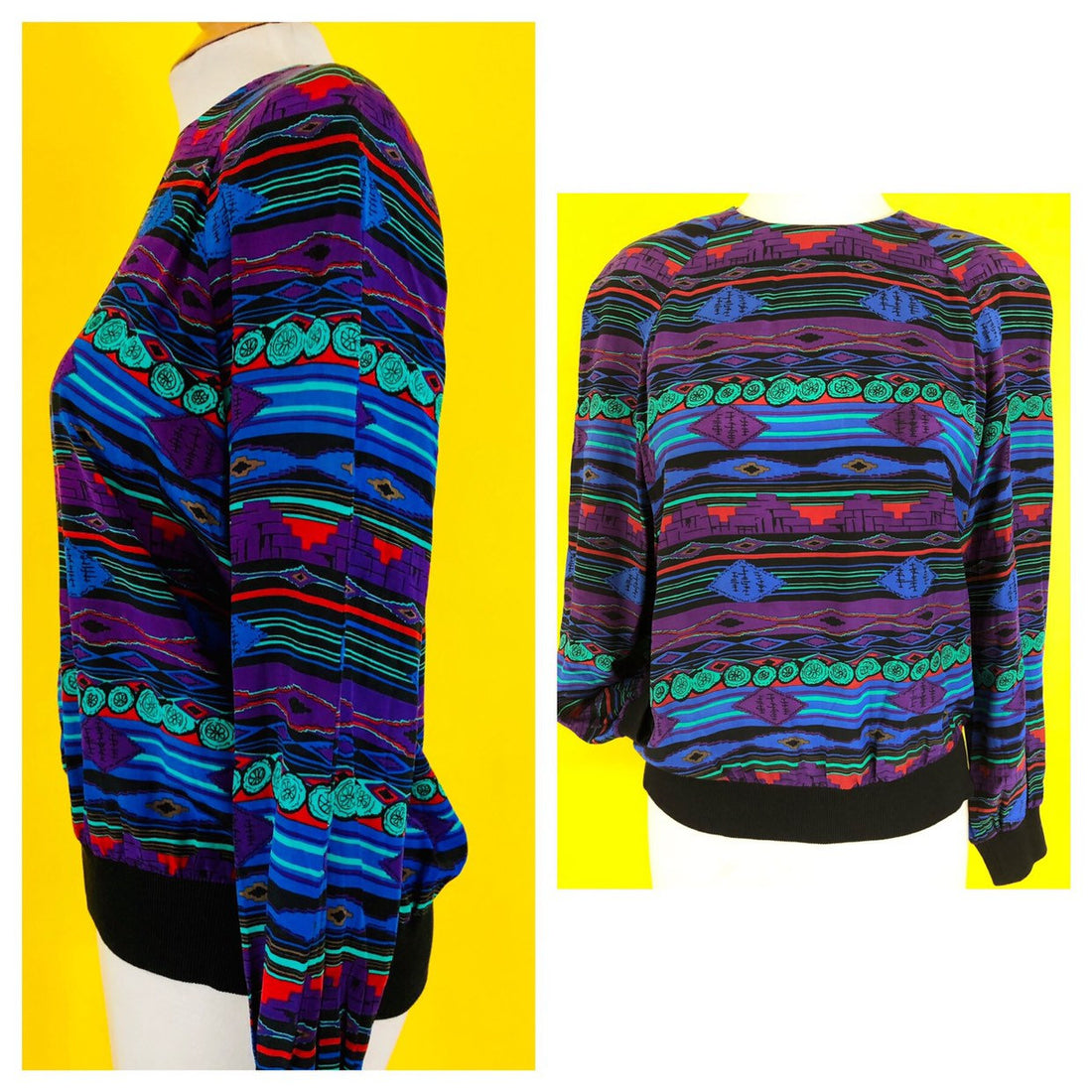 Live: 59 Vintage 90s Tribal Silk Top