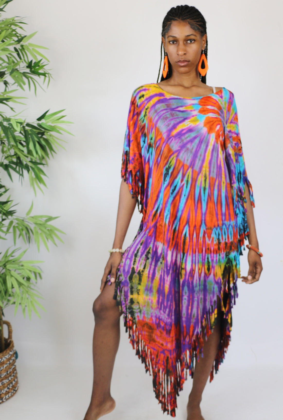 Fenley Fringe Tie Dye Dress