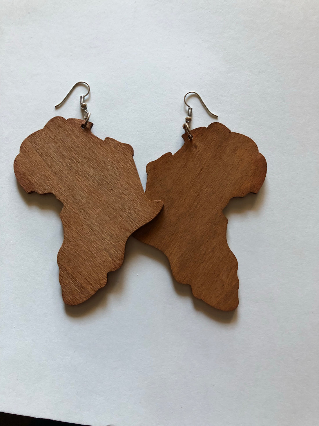 Golden Brown Africa Wooden Earrings