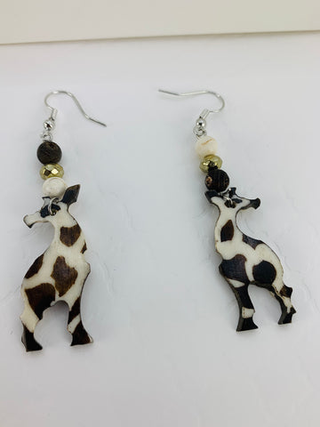 Wild Hyena Bone Earrings