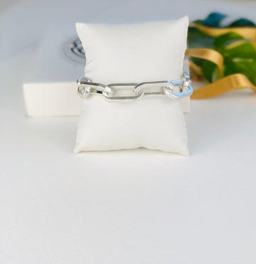 Silver Carabiner Bracelet