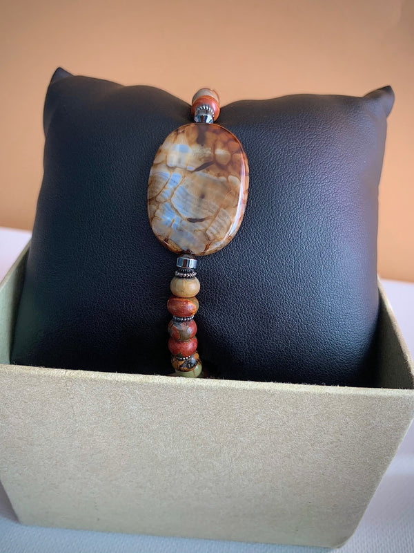 Picasso Jasper and Agate Bracelet