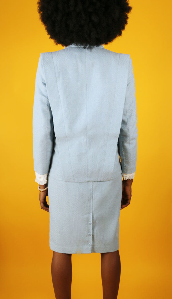 Live: 179 Vintage Grunsfeld Baby Blue Suit