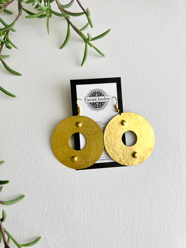 Yeni Handmade Brass Earrings