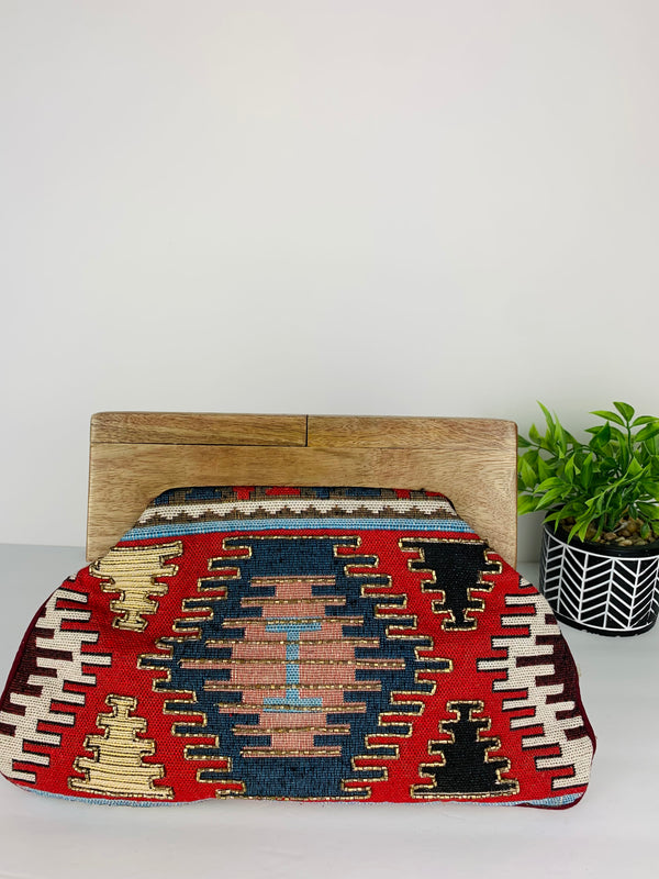 Zawati Beaded Clutch