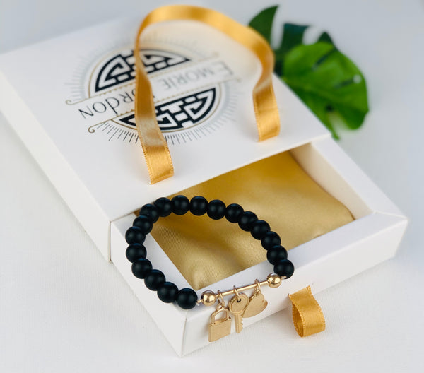 Onyx Full of Charm Bracelet