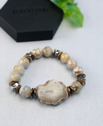 Ivory Agate Bracelet