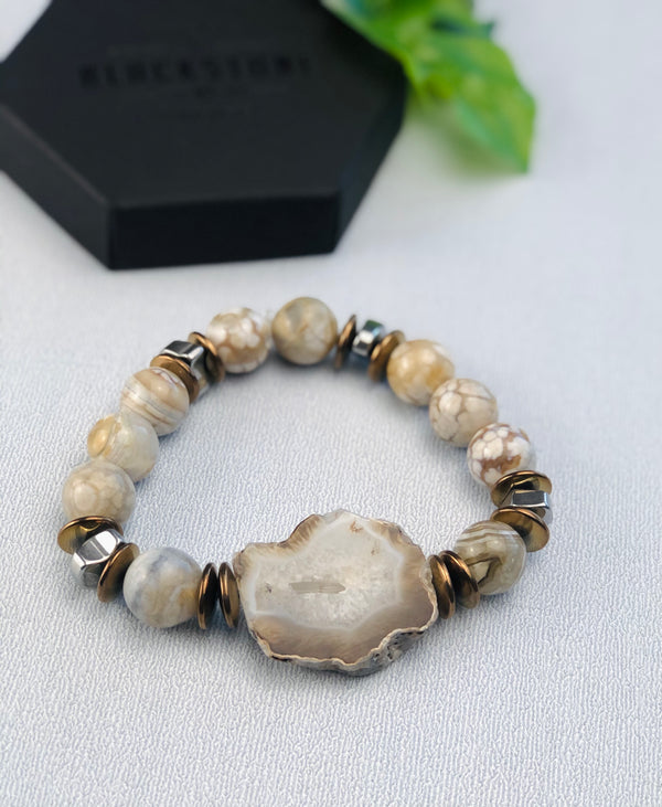 Ivory Agate Bracelet