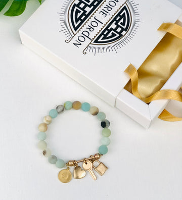 Amazonite Full of Charm Bracelet