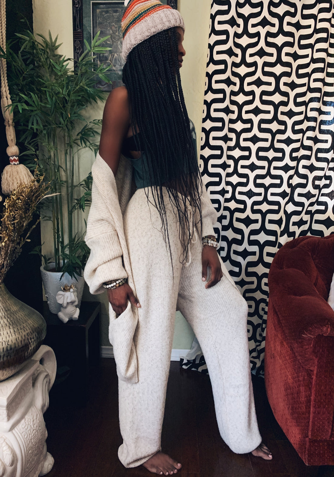 Home Girl Knit Cardigan & Pants