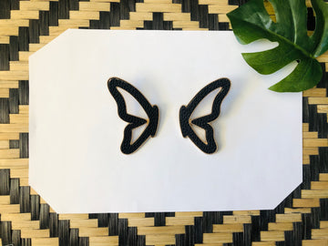 Black Butterfly Earrings