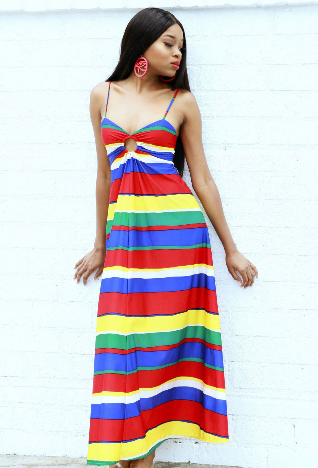 Striped 70s Vintage Dress