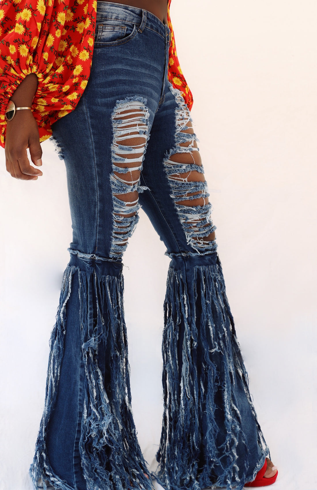 Fringe Benefits BellBottom Jeans