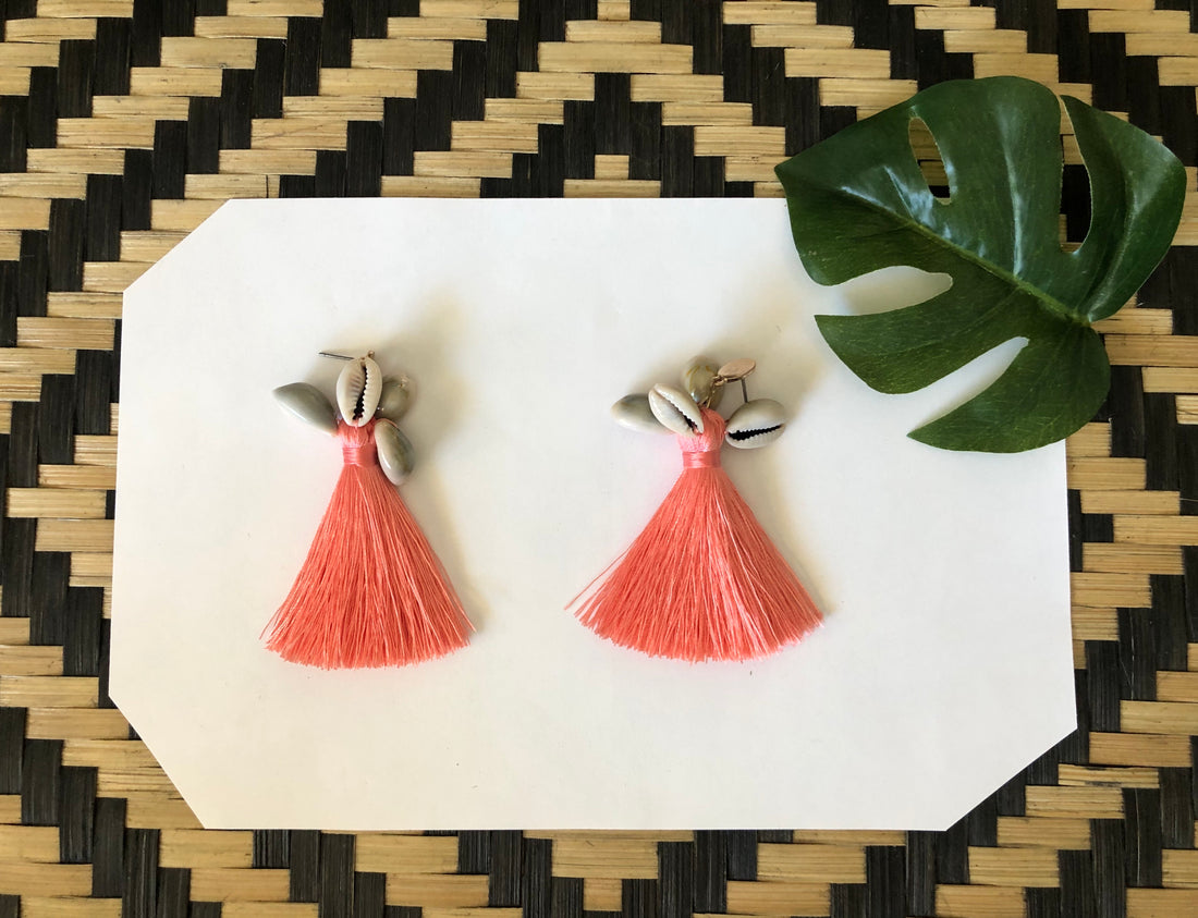 Cowrie & Tassels Earrings