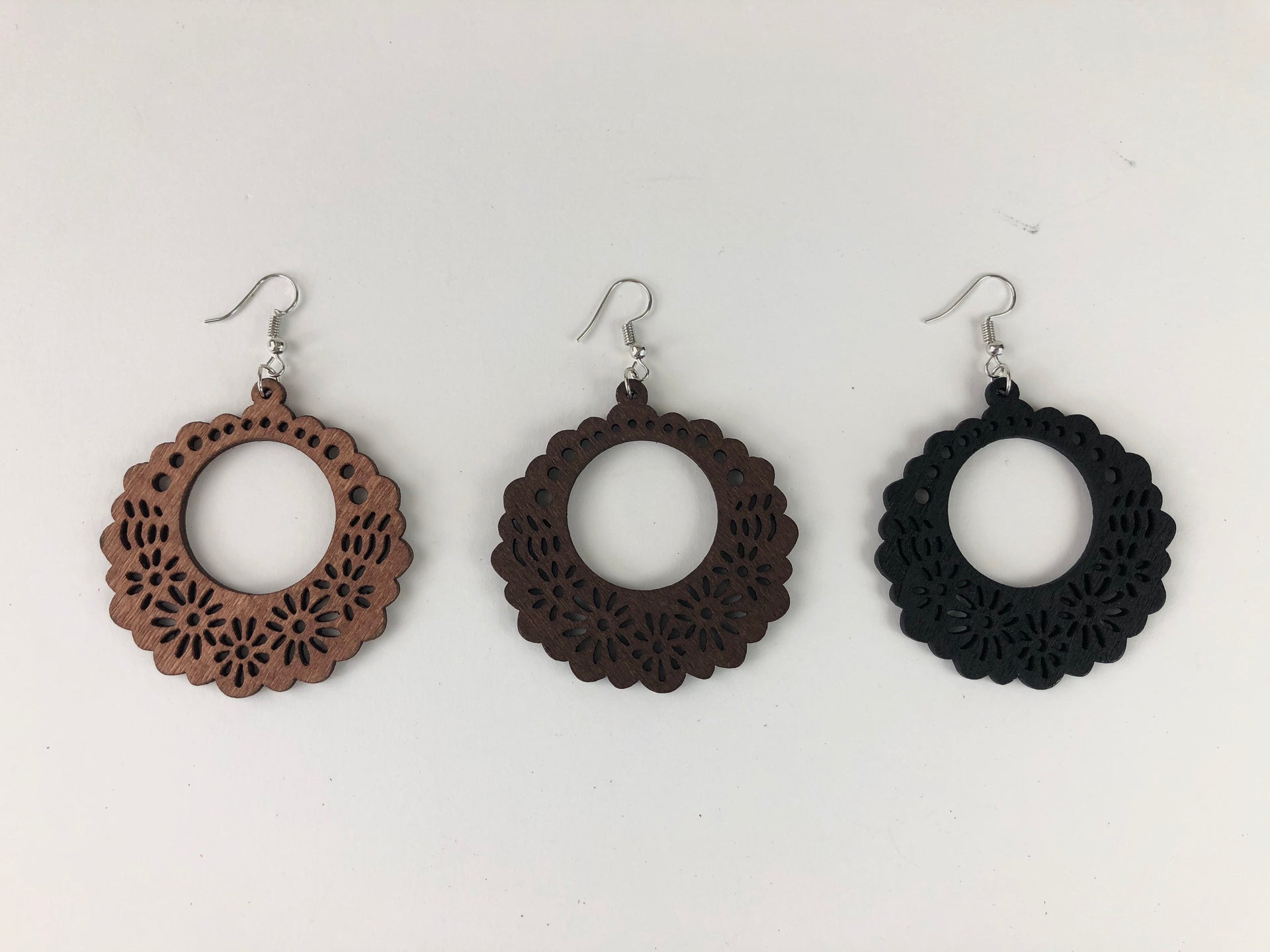 Bloom Wooden Earrings