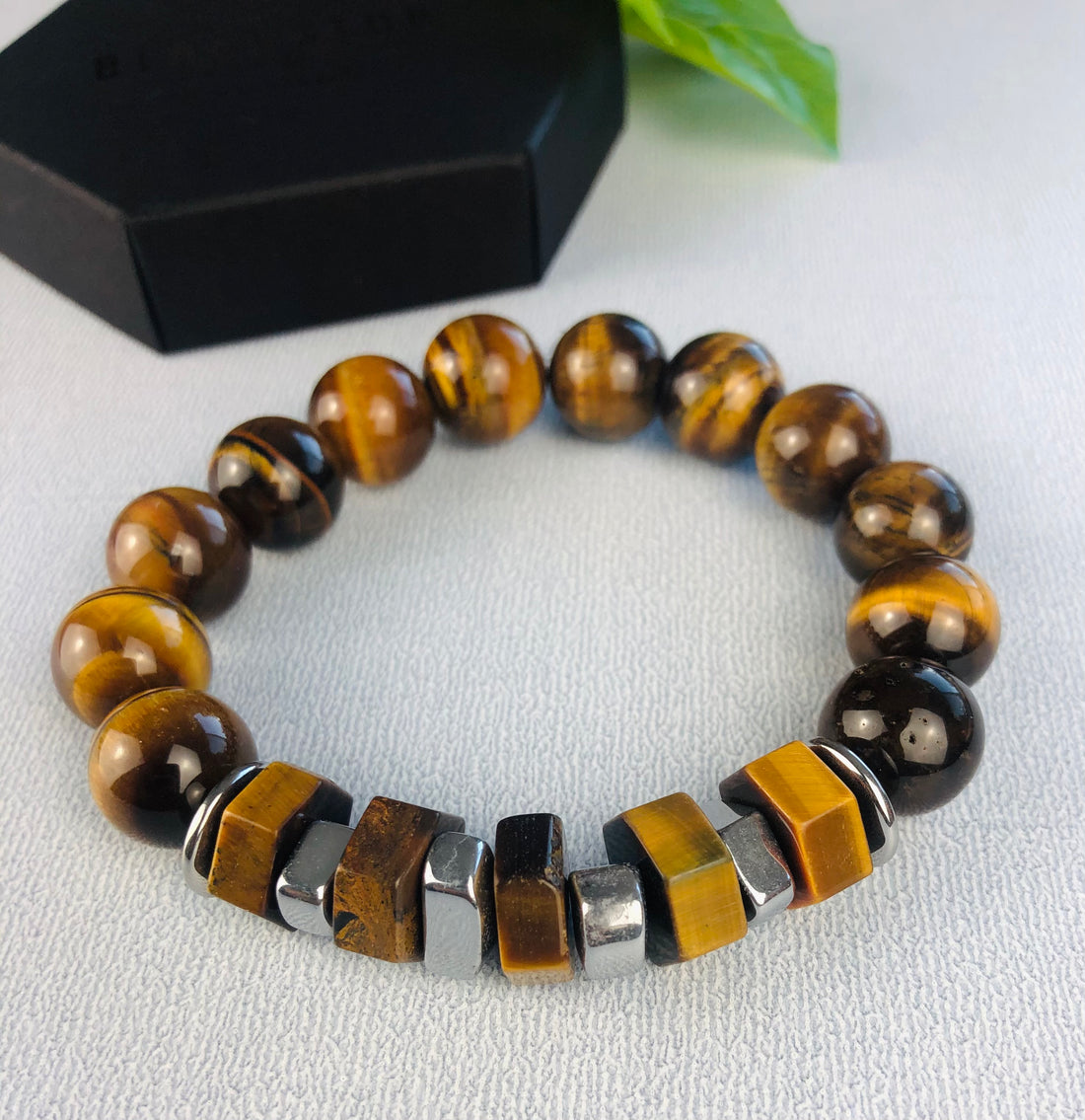 Tiger’s Eye Hexagon Bracelet