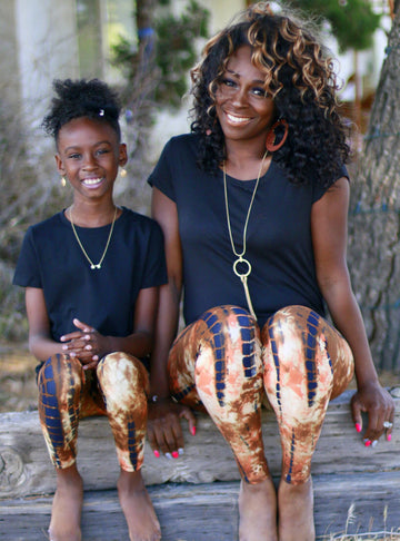 Brown Tie Dye Leggings