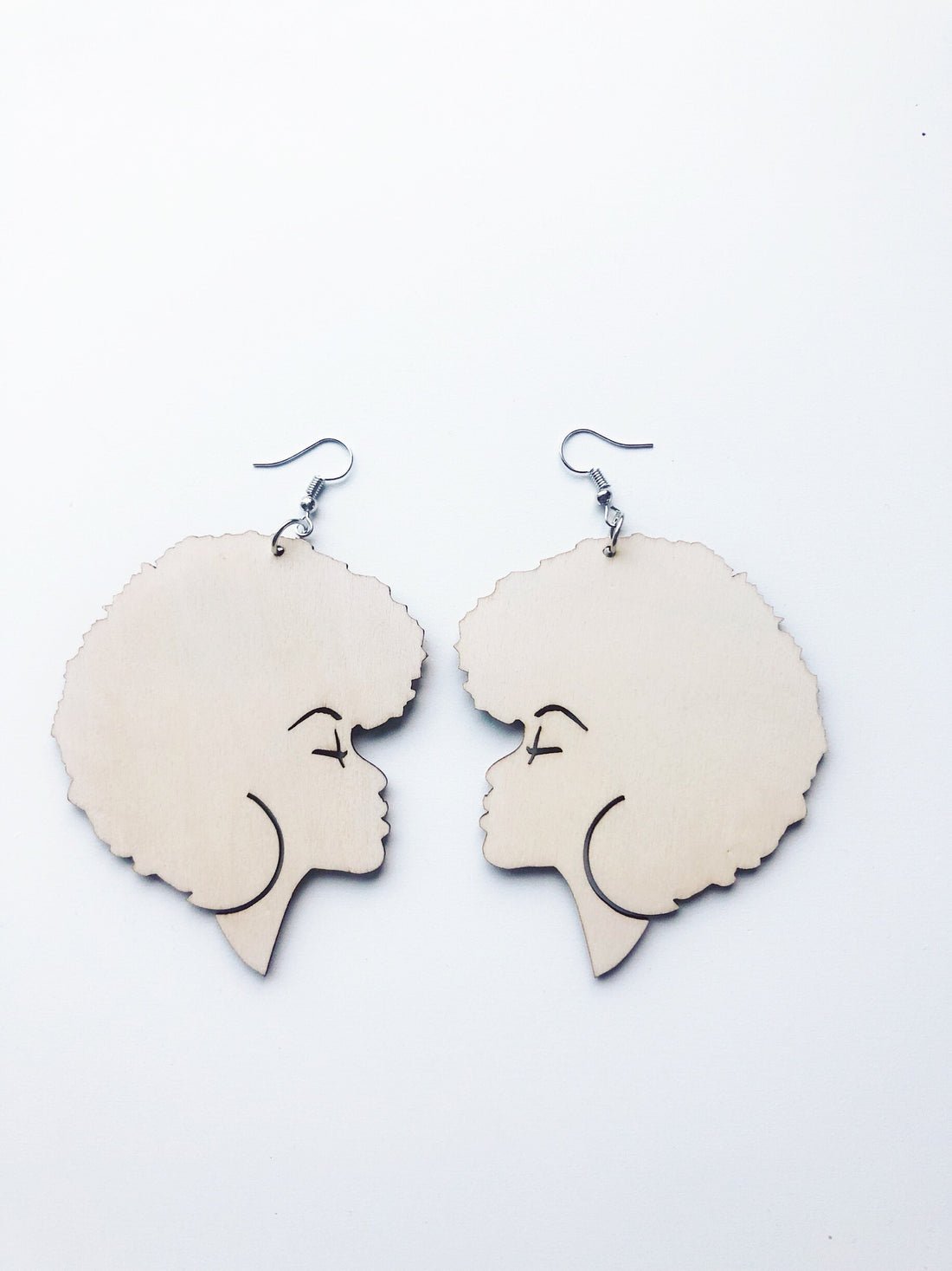 Afro Fever Wooden Earrings