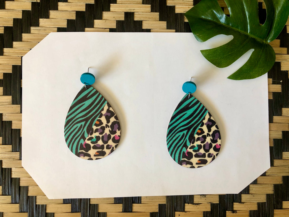 Wild Side Wooden Earrings