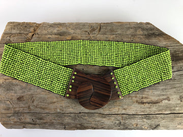 Sublime Lime Beaded Belt