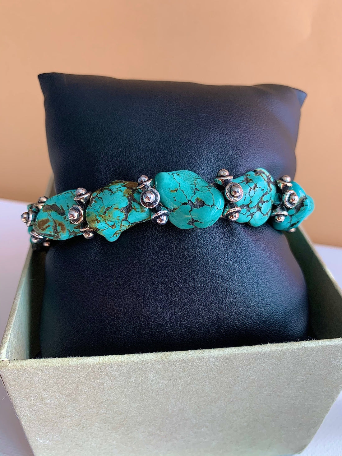 Chunky Turquoise Stone Bracelet